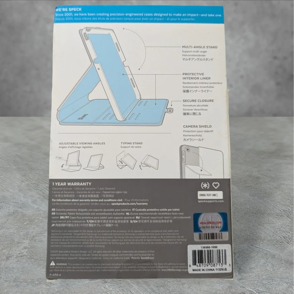 Speck Balance Folio Case for Samsung Galaxy Tab A 8.4 Black See Description
